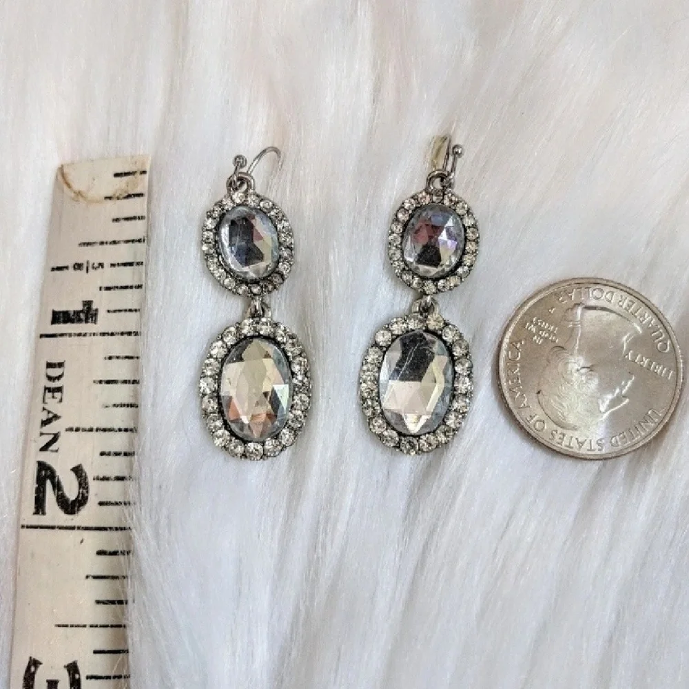 Vintage Rhinestone Drop Earrings